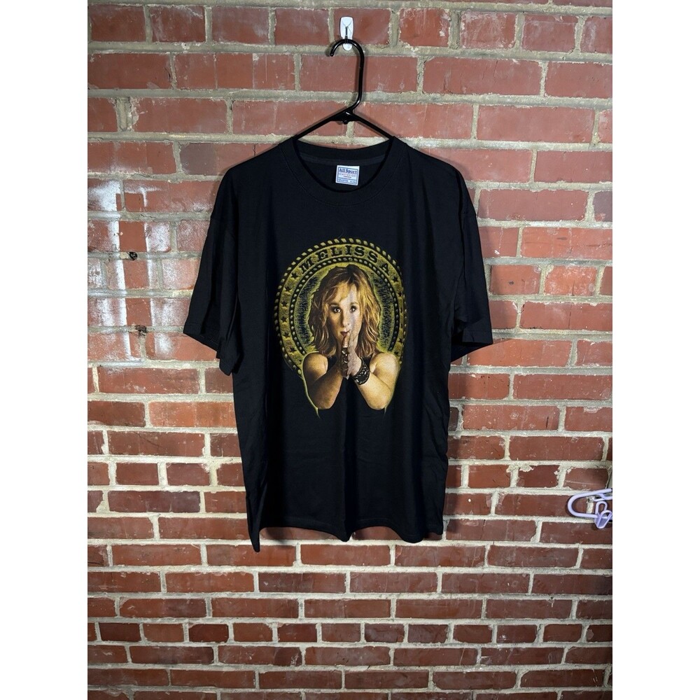 Vintage Y2K Melissa Etheridge 2002 Summer Tour Black Shirt Adult Size XL